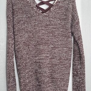 Heritage Brown V-Neck Sweater